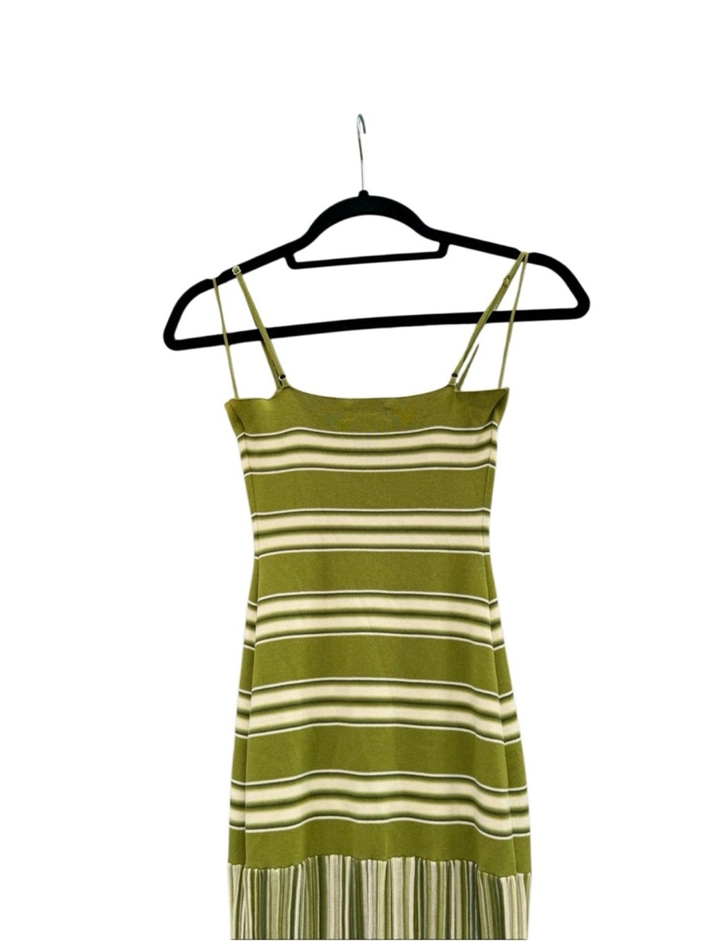 Faithfull the Brand Olive Green Striped Maxi Dress - Picture 10 of 12